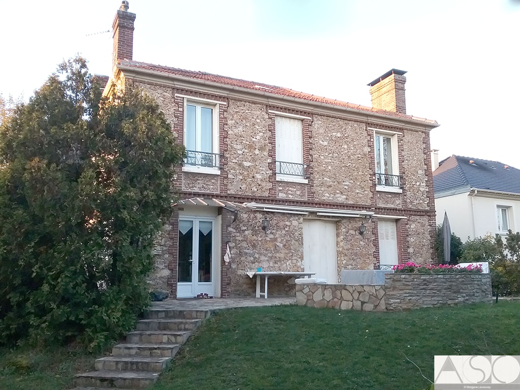 Avant travaux — Surélévation mansart d'une maison individuelle