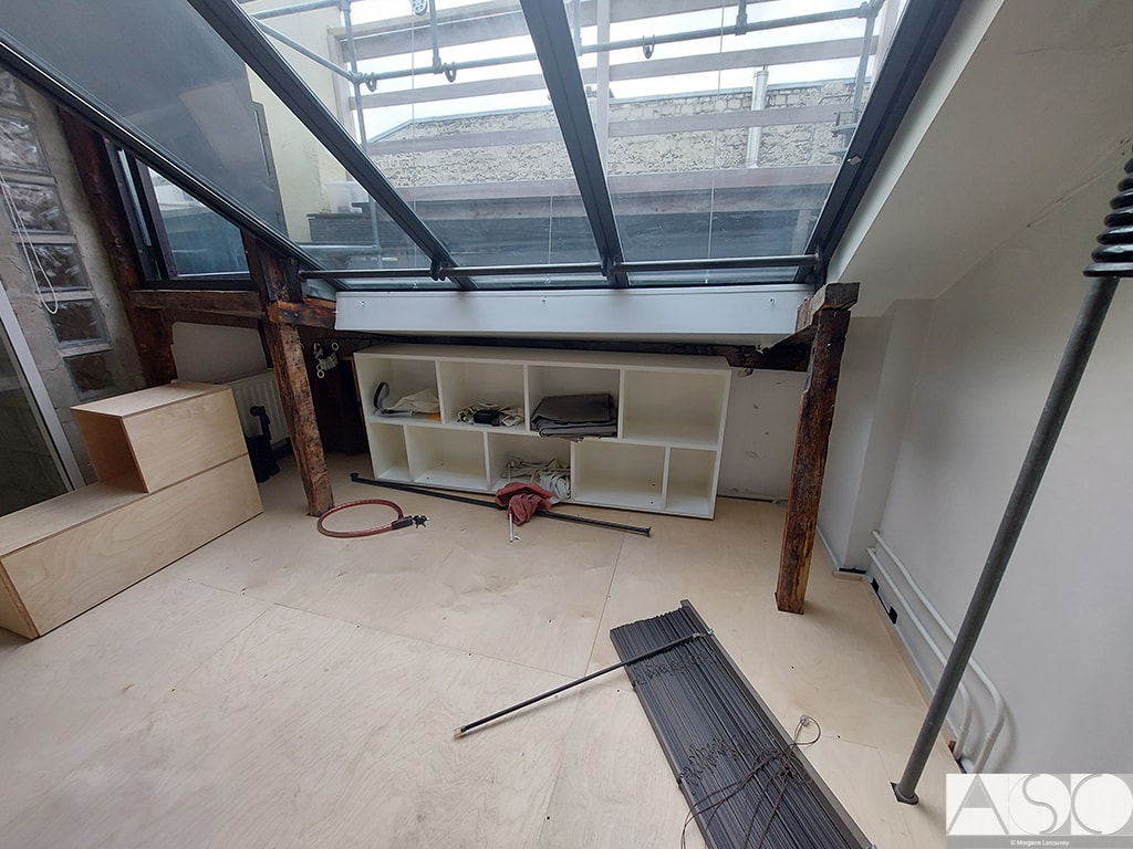Avant travaux — Création d'une terrasse tropézienne dans un appartement à Paris