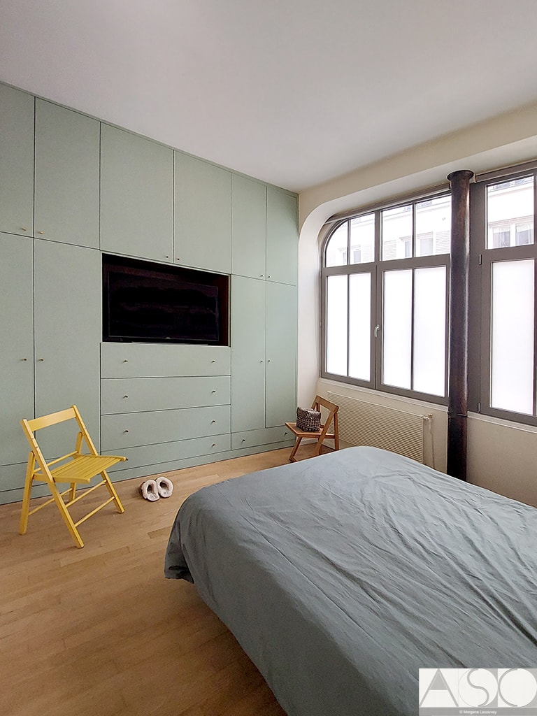 Après travaux — Rénovation totale d'un appartement parisien de 105 m²