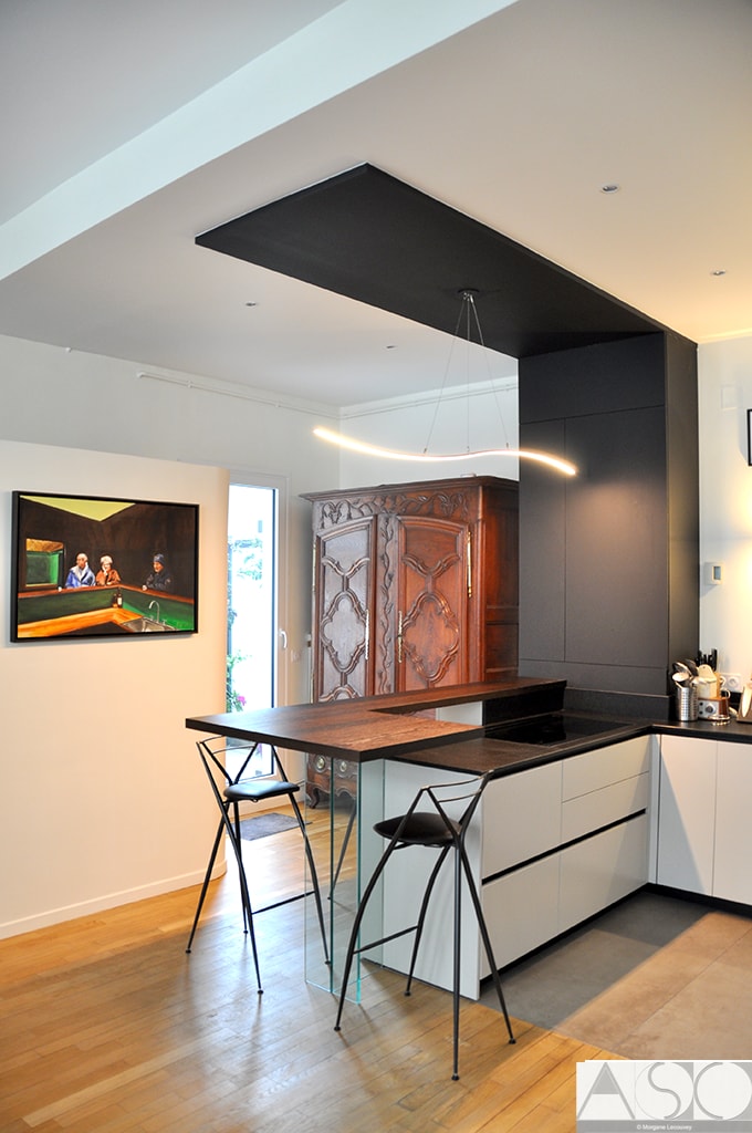 Après travaux — Rénovation totale d'un appartement parisien de 105 m²