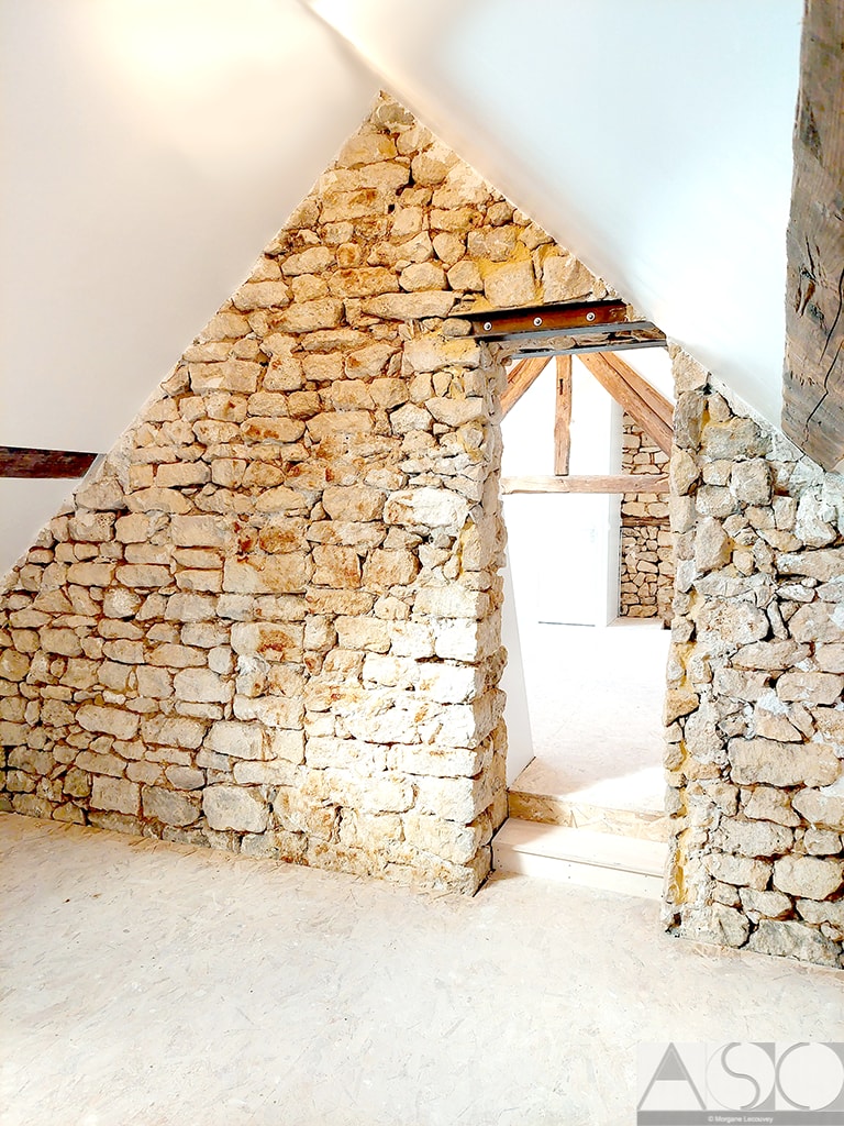 Après travaux — Isolation et Rénovation des combles d'une longère de 150 ans