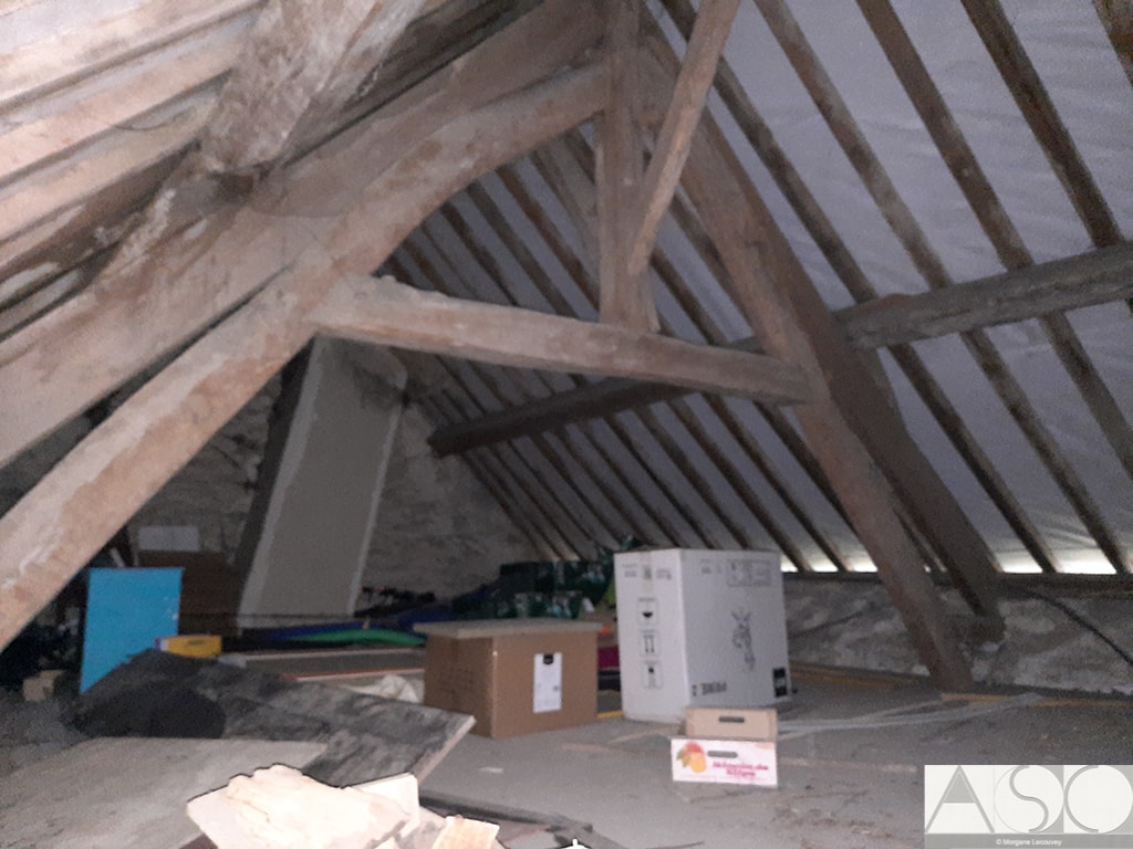 Avant travaux — Isolation et Rénovation des combles d'une longère de 150 ans